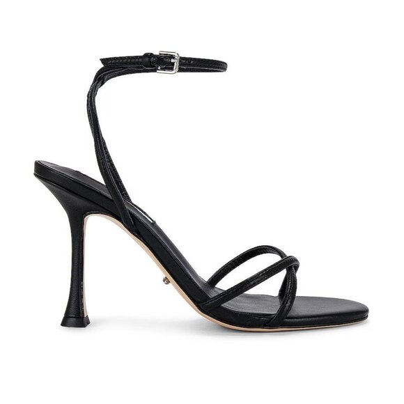 Tony Bianco Laguna Sandals in Black Leather 9 With Box Womens High Heels - Picture 1 of 13